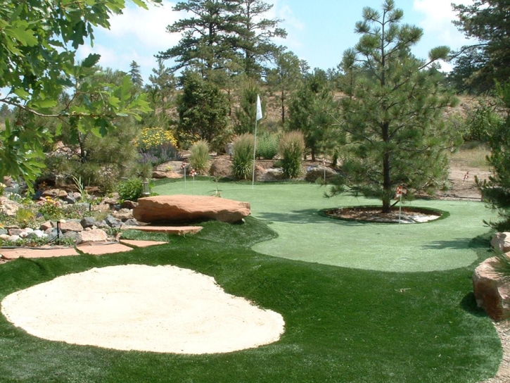 Artificial Lawn Amherst, Virginia Home Putting Green, Beautiful Backyards